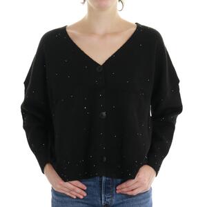 CARDIGAN LUREX NERO